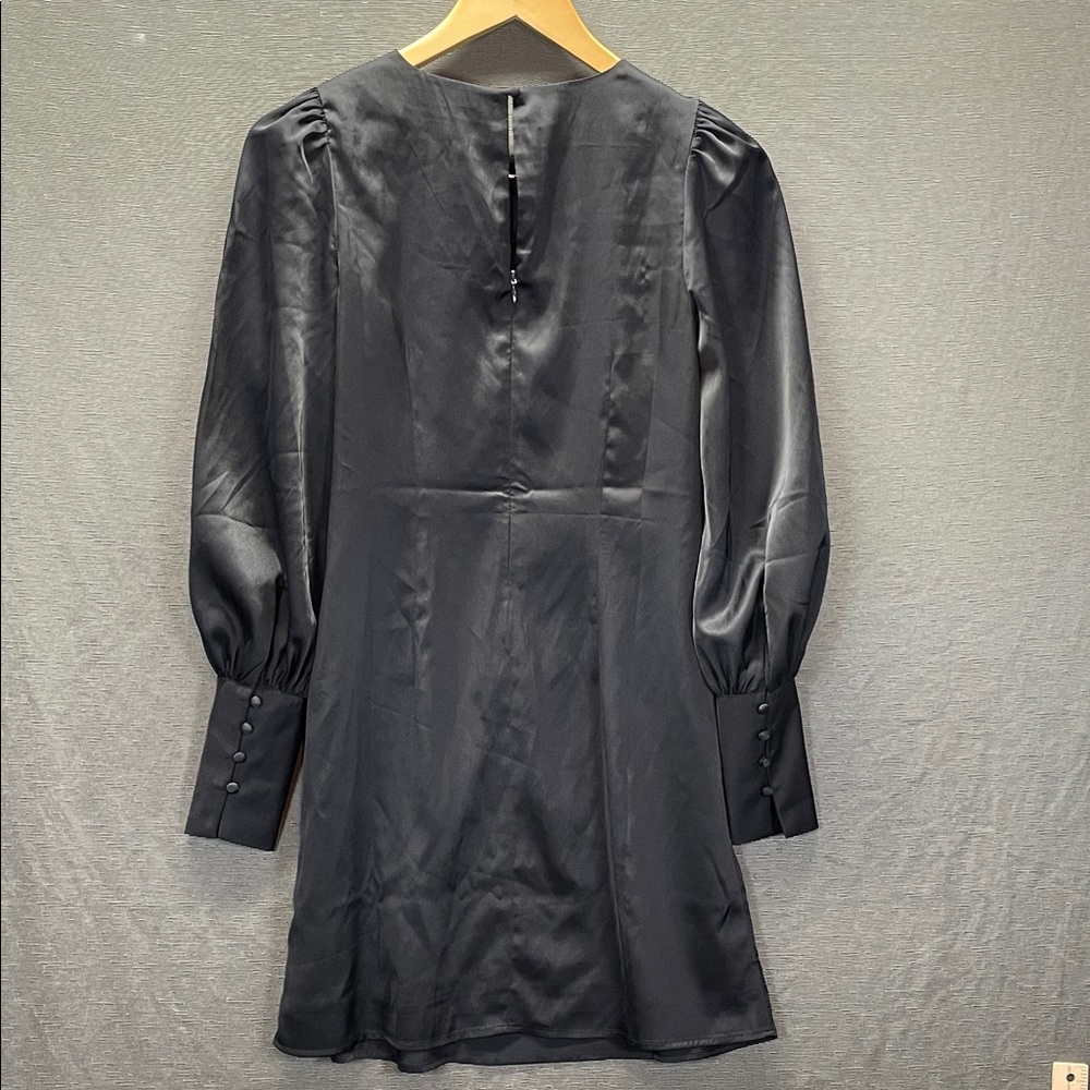 Banana Republic Elegant Black Satin Mini Dress - Picture 8 of 10